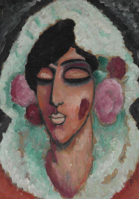 Spanierin mit geschlossenen Augen, Alexej von Jawlensky